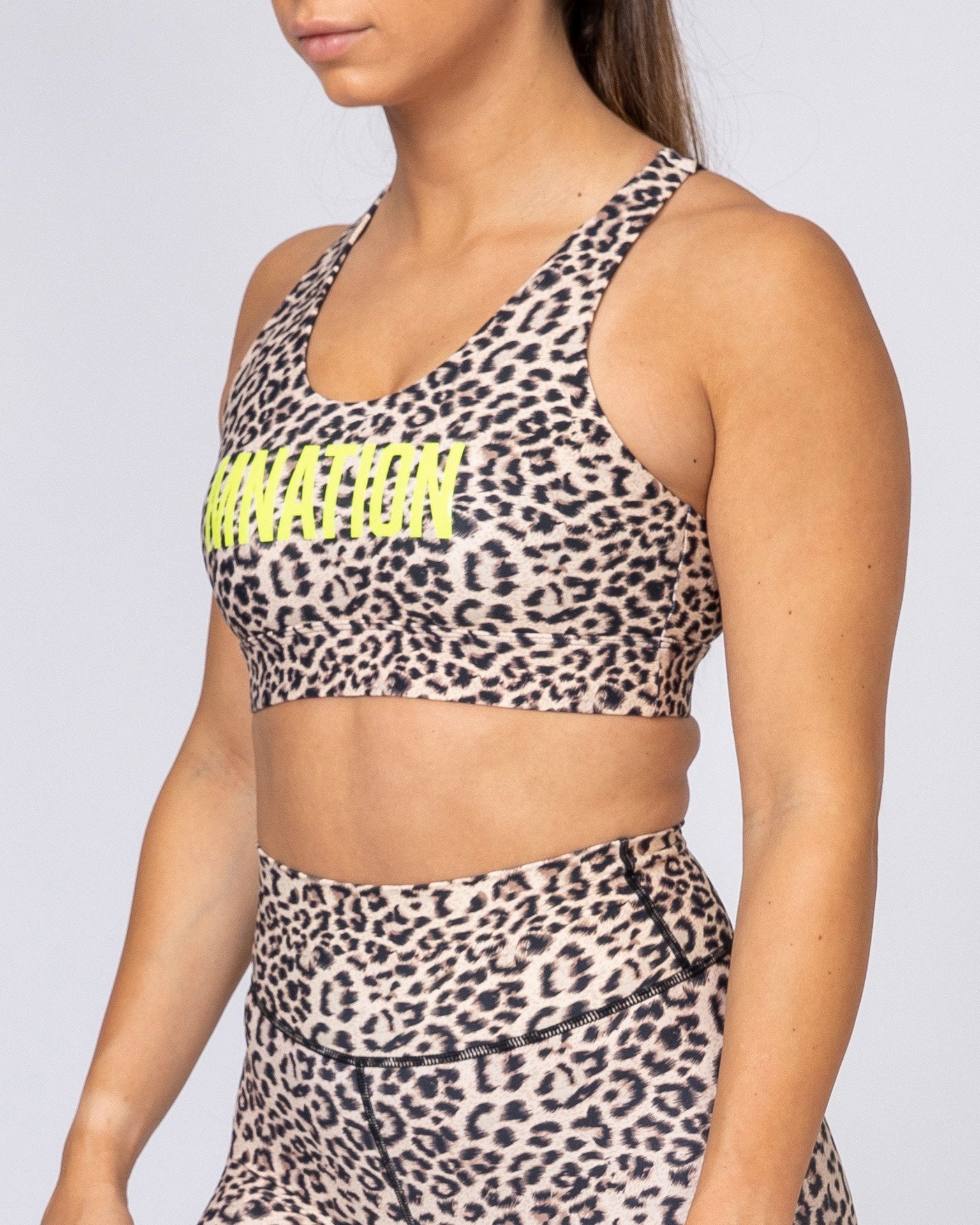 Motion Sculpt Bra - Yellow Leopard-Sports Bras-XS-MNAPPRL8159-MNAPPRL8159-4-Muscle Nation