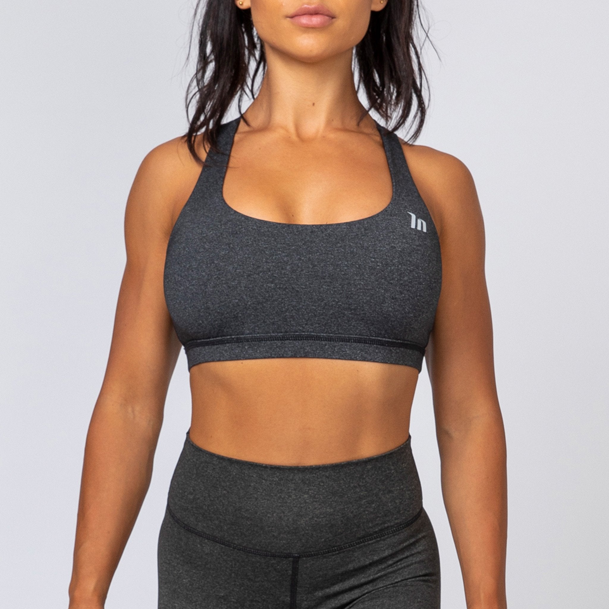 Power Bra - Heather Black