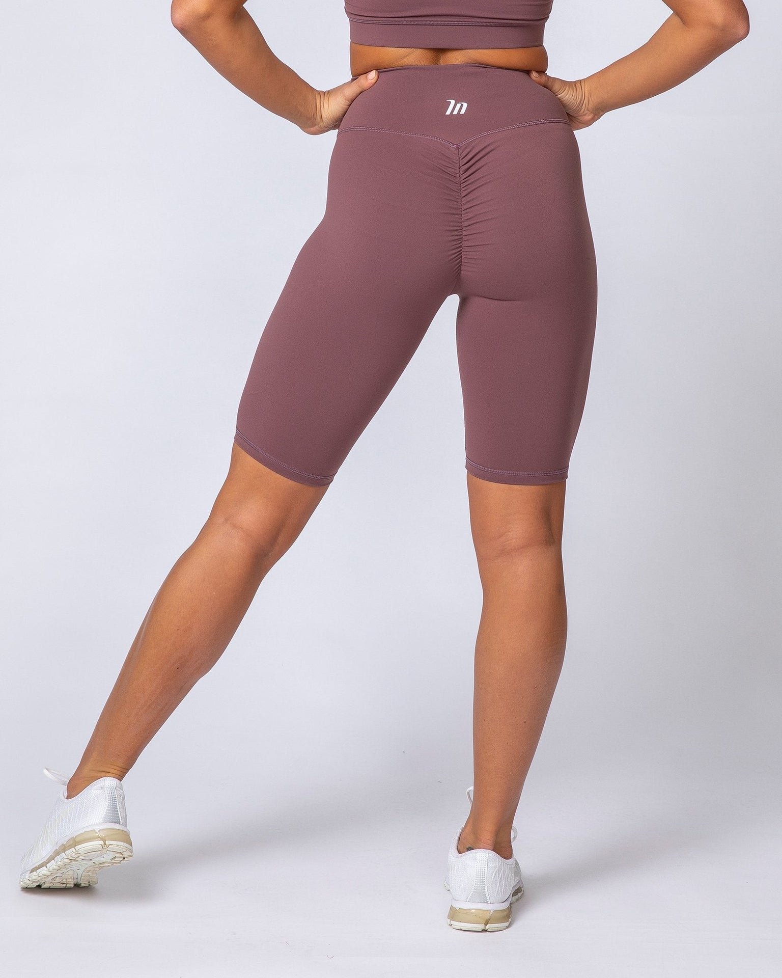 Signature Referee Length High Waist Scrunch - Dusk-Shorts-XXS-MNAPPRL10221-MNAPPRL10221-1-Muscle Nation