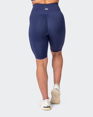 Signature Referee Length High Waist Scrunch - Midnight-Shorts-XXS-MNAPPRL10228-MNAPPRL10228-1-Muscle Nation