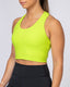 Ribbed Cropped Tank - Acid Lime