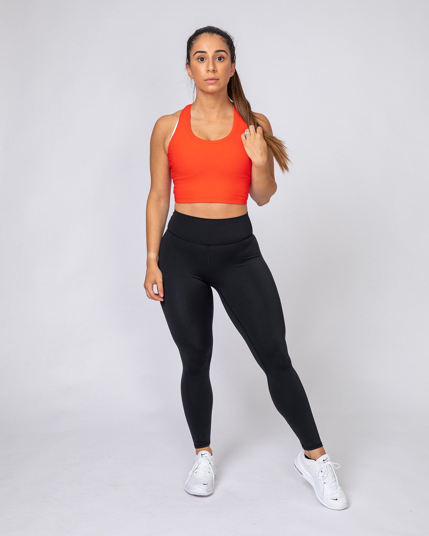 Ribbed Cropped Tank - Infrared