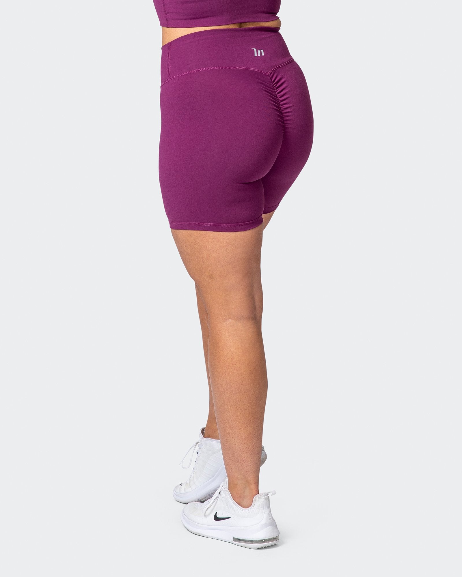 Signature Scrunch Bike Shorts - Boysenberry