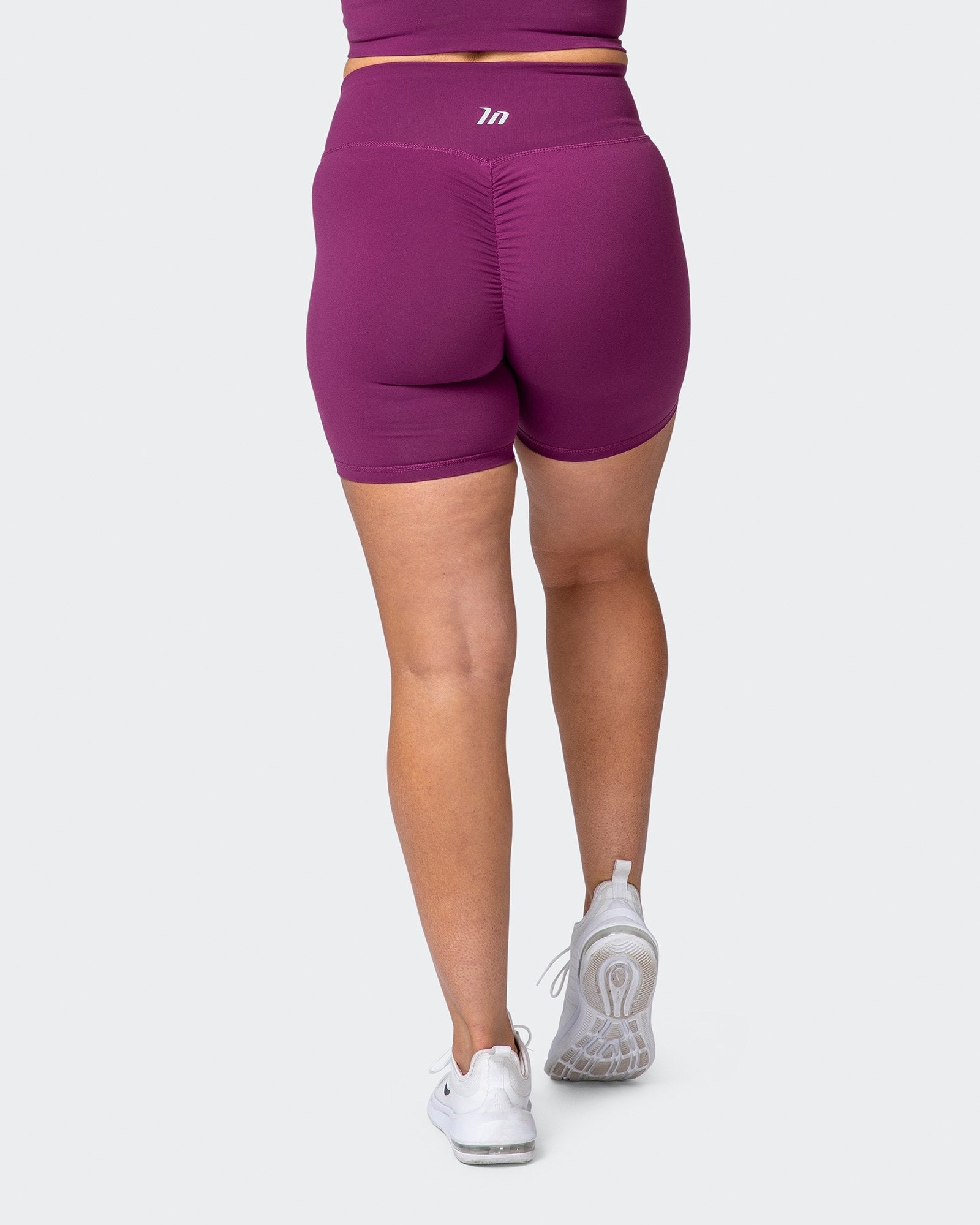 Signature Scrunch Bike Shorts - Boysenberry