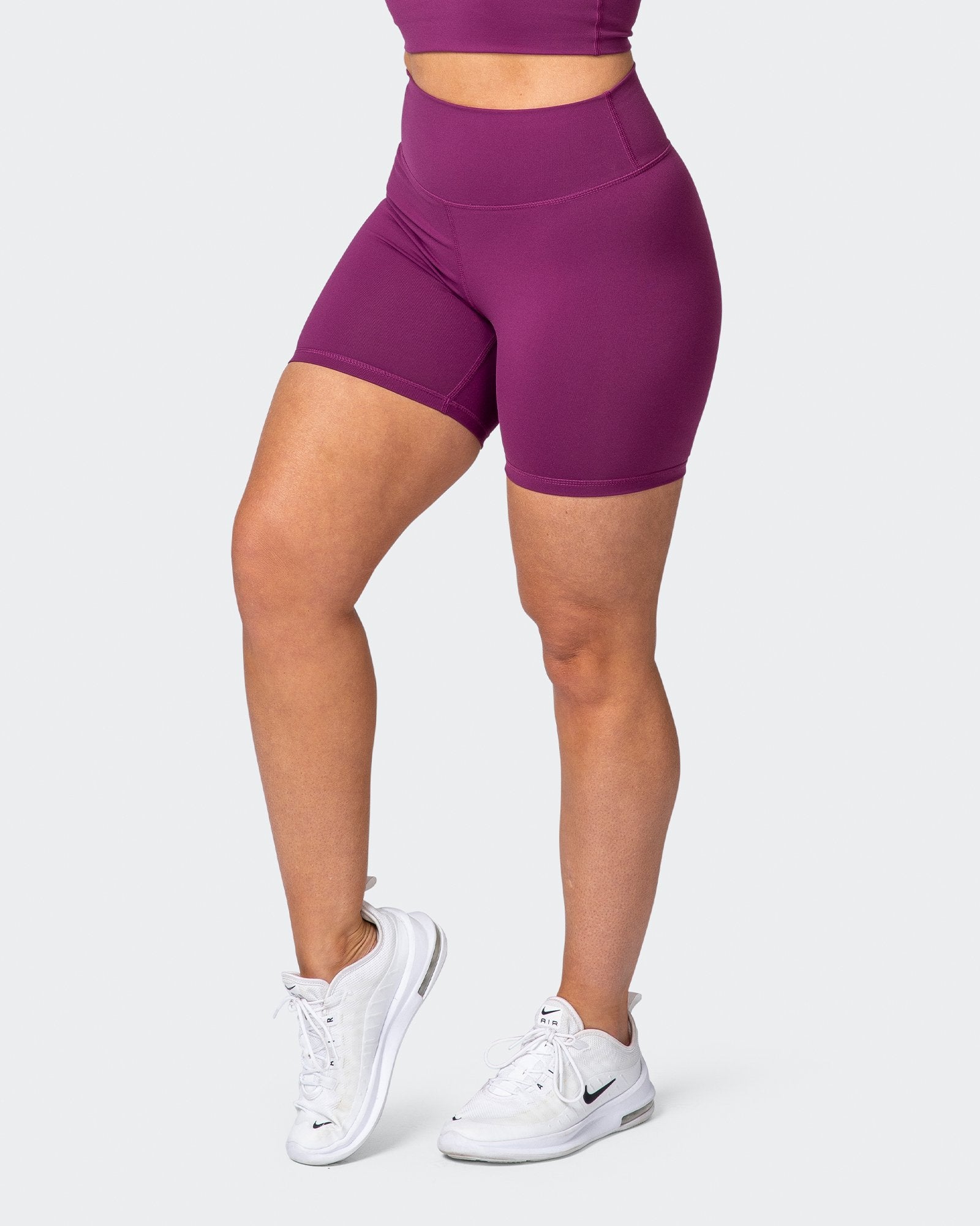 Signature Scrunch Bike Shorts - Boysenberry