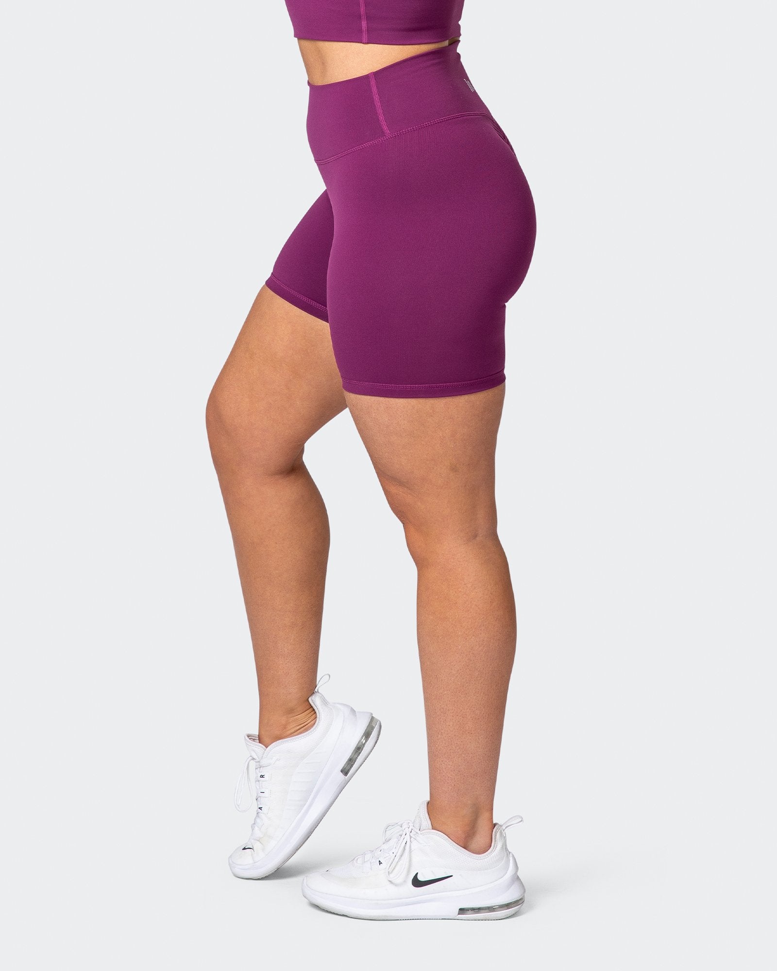 Signature Scrunch Bike Shorts - Boysenberry