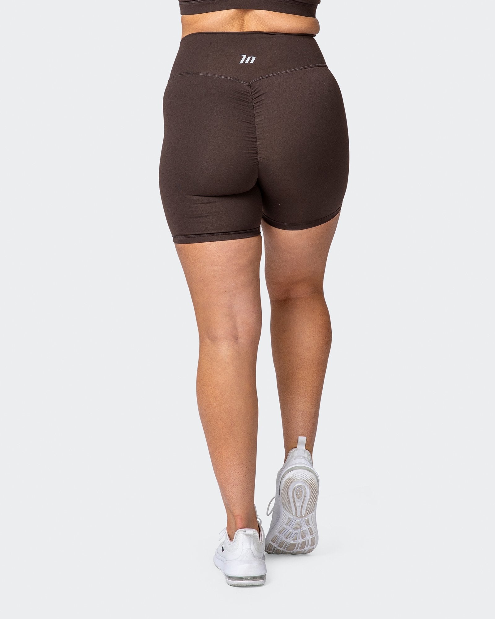 Signature Scrunch Bike Shorts - Chocolate