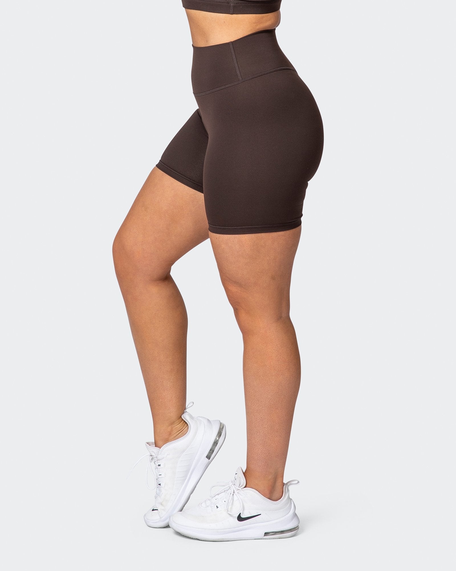 Signature Scrunch Bike Shorts - Chocolate