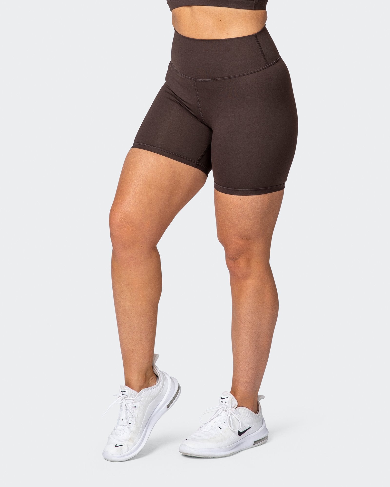 Signature Scrunch Bike Shorts - Chocolate