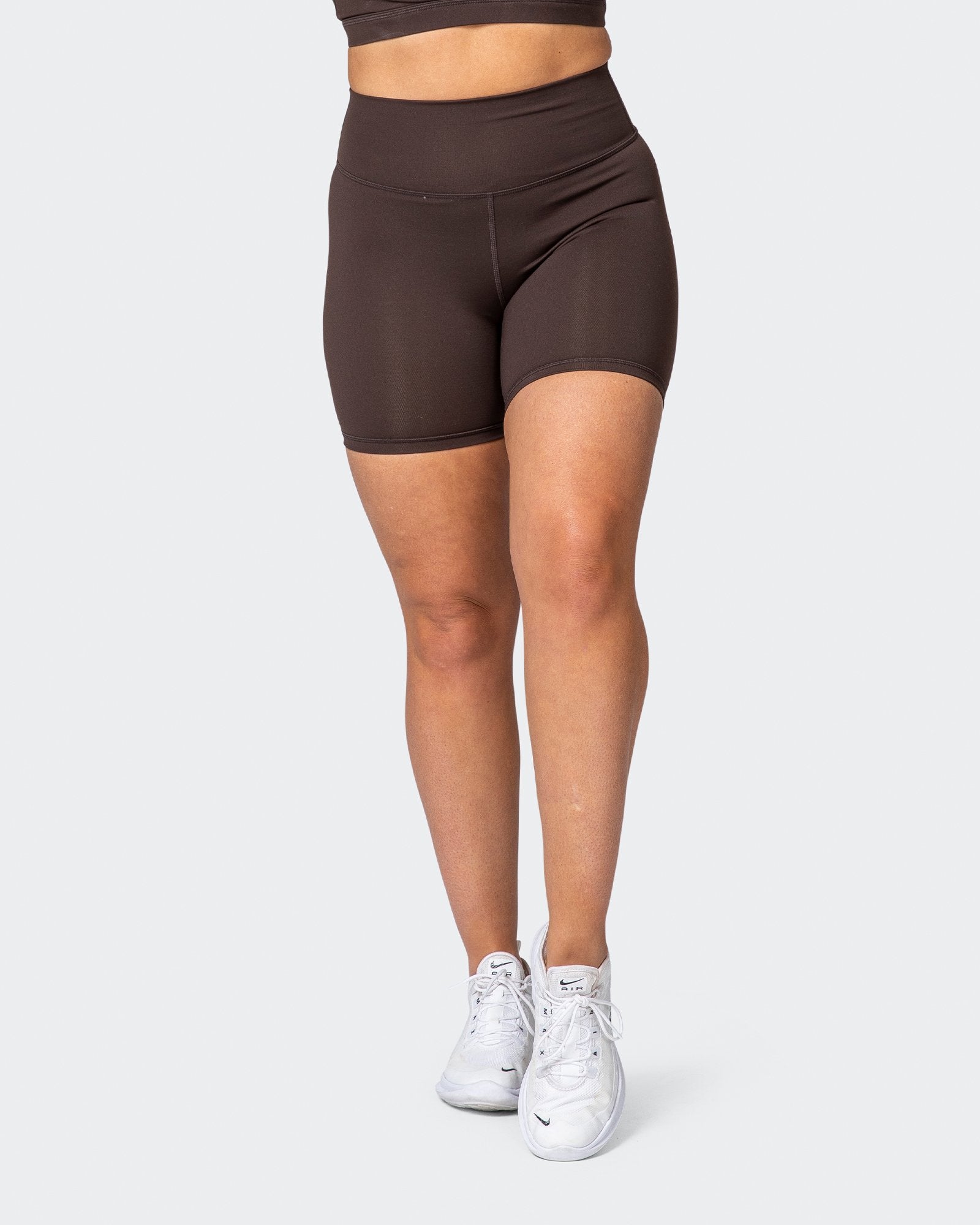 Signature Scrunch Bike Shorts - Chocolate