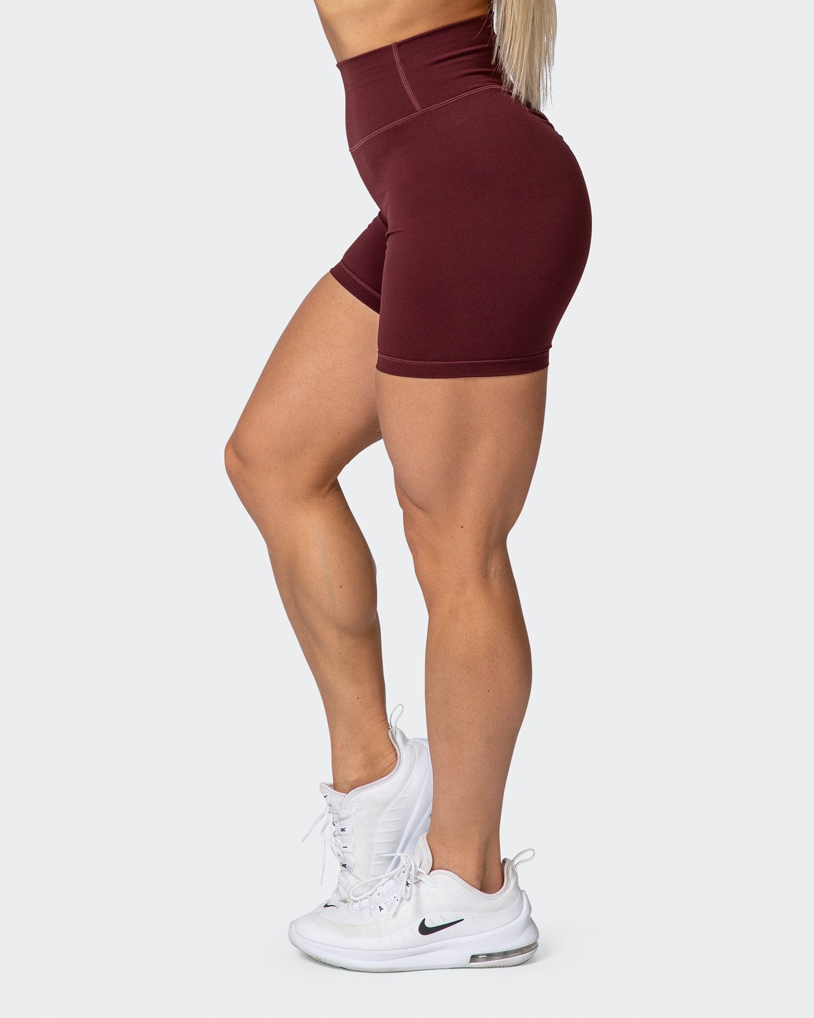 Burgundy sales biker shorts