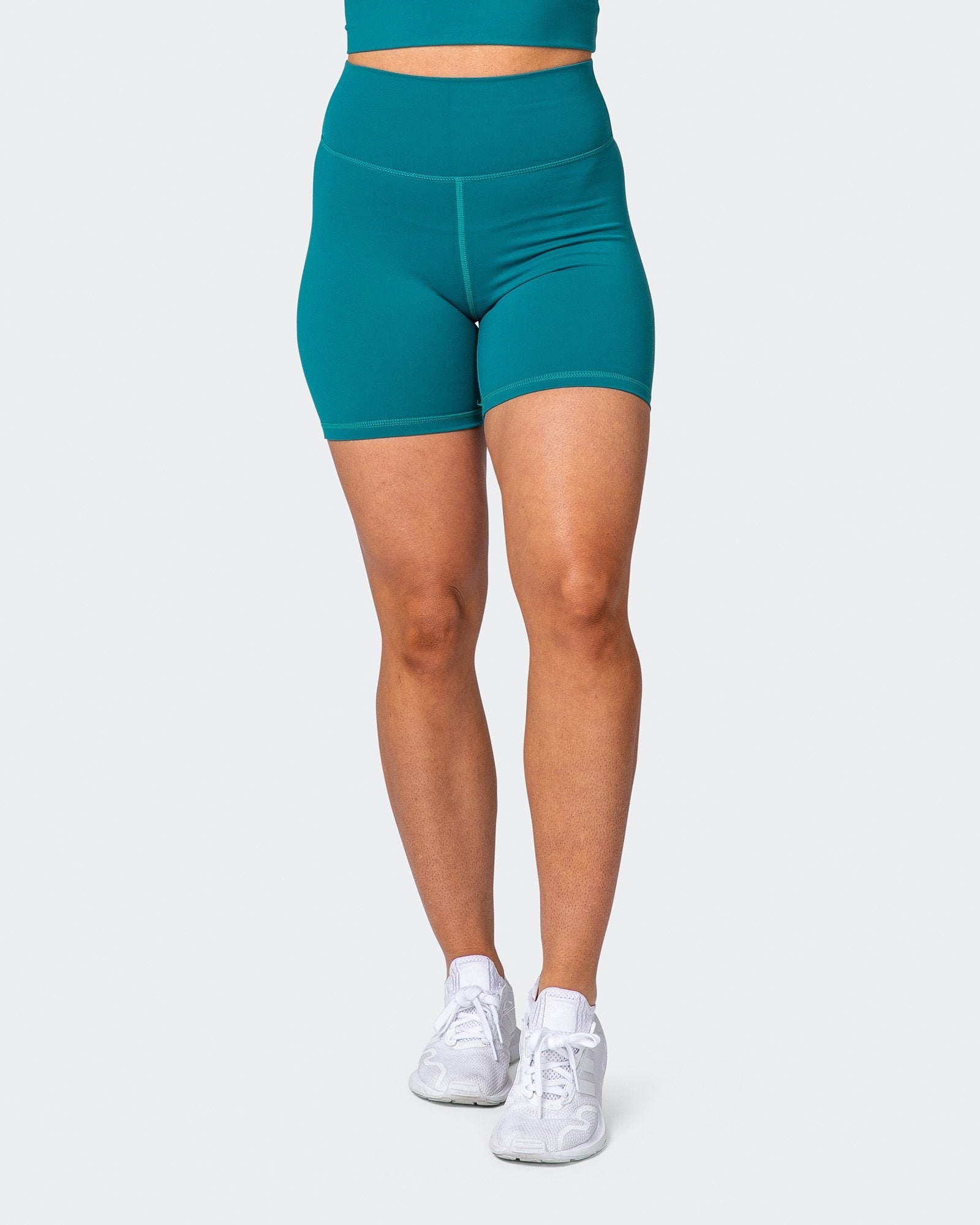 Signature Scrunch Bike Shorts - Teal