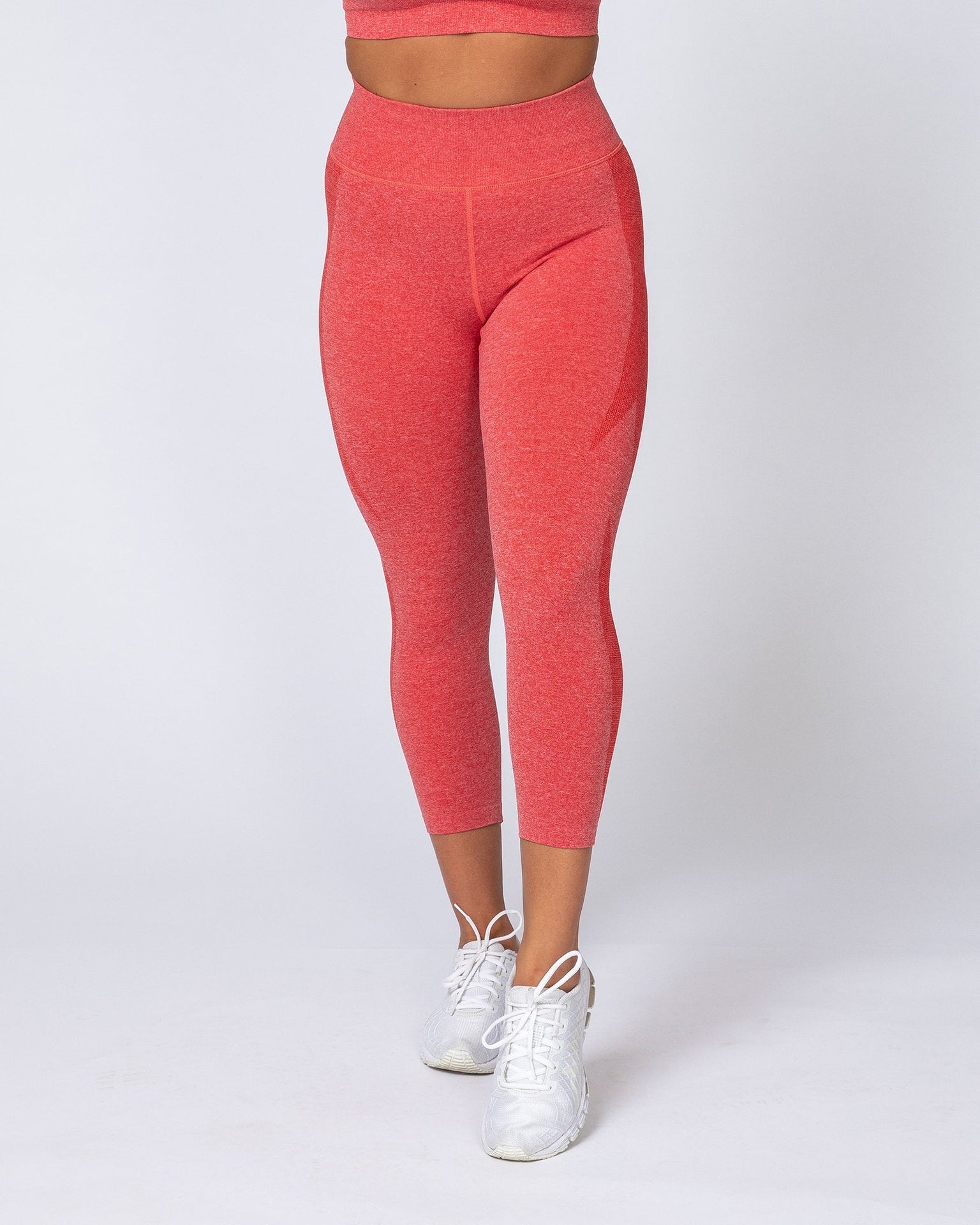 Shape Up Seamless 7/8 Leggings - Poppy Marl-Leggings-XS-MNAPPRL9174-MNAPPRL9174-10-Muscle Nation