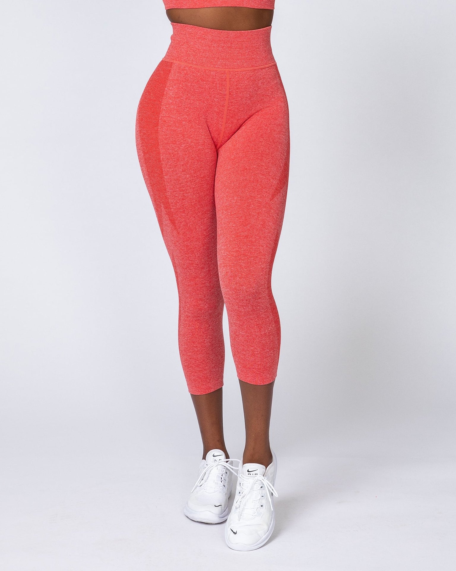 Shape Up Seamless 7/8 Leggings - Poppy Marl-Leggings-XS-MNAPPRL9174-MNAPPRL9174-4-Muscle Nation
