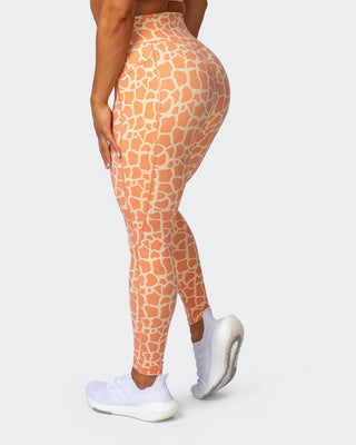 Signature Pocket Ankle Length Leggings - Paradise Giraffe Print-Leggings-XXS-032209PARGIR-XXS-MNAPPRL13724-1-Muscle Nation