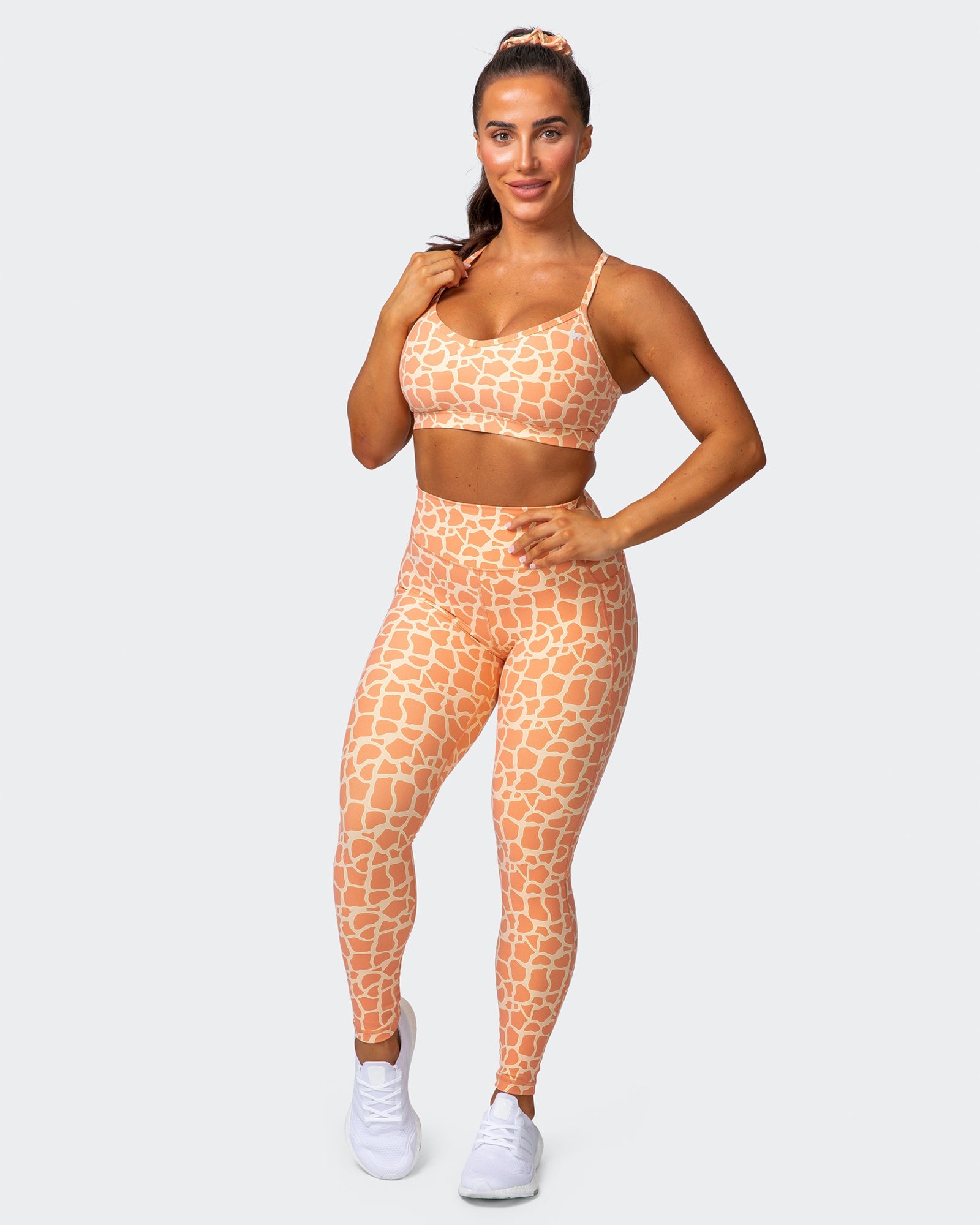 Signature Pocket Ankle Length Leggings - Paradise Giraffe Print