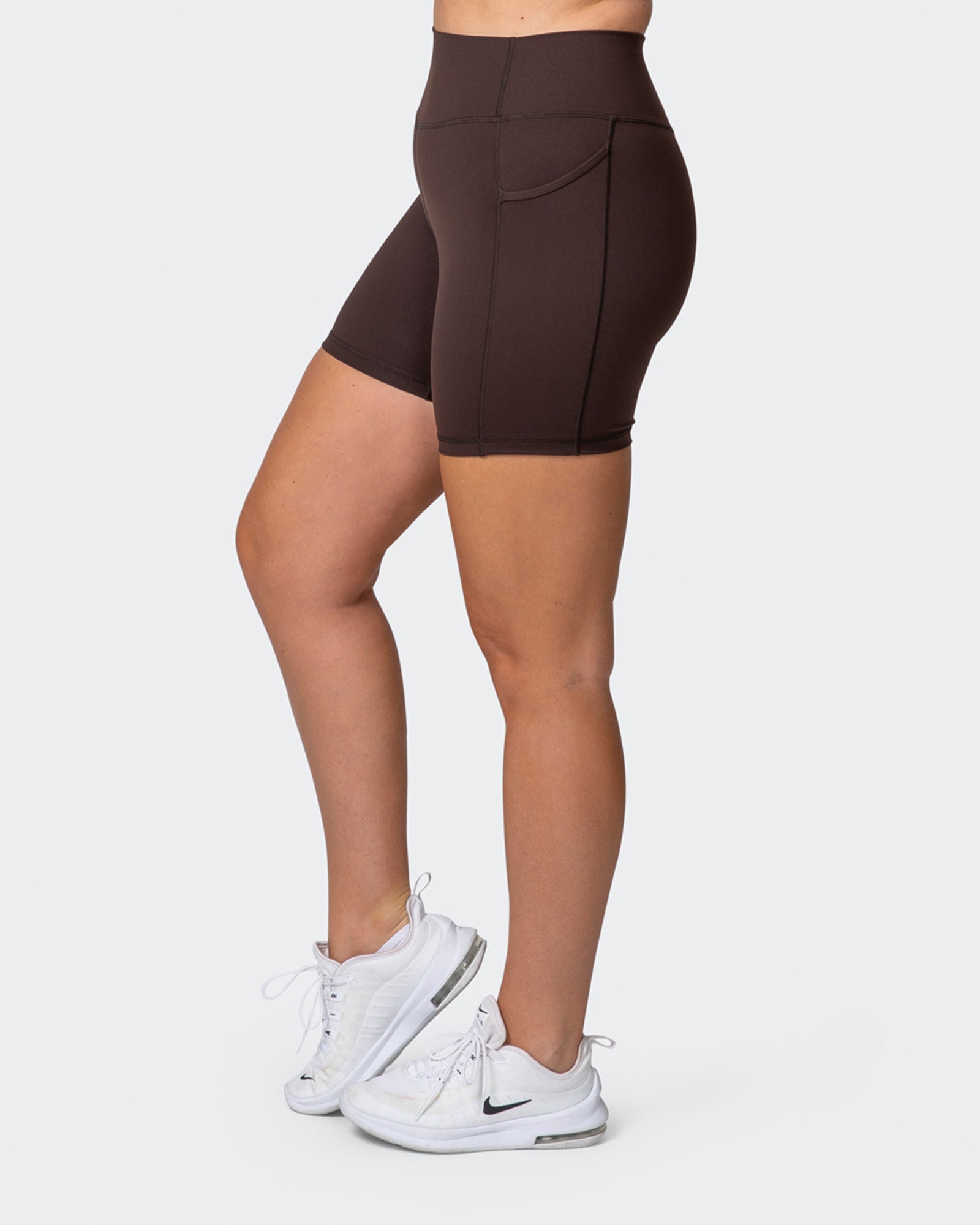 Signature Pocket Bike Shorts - Cocoa