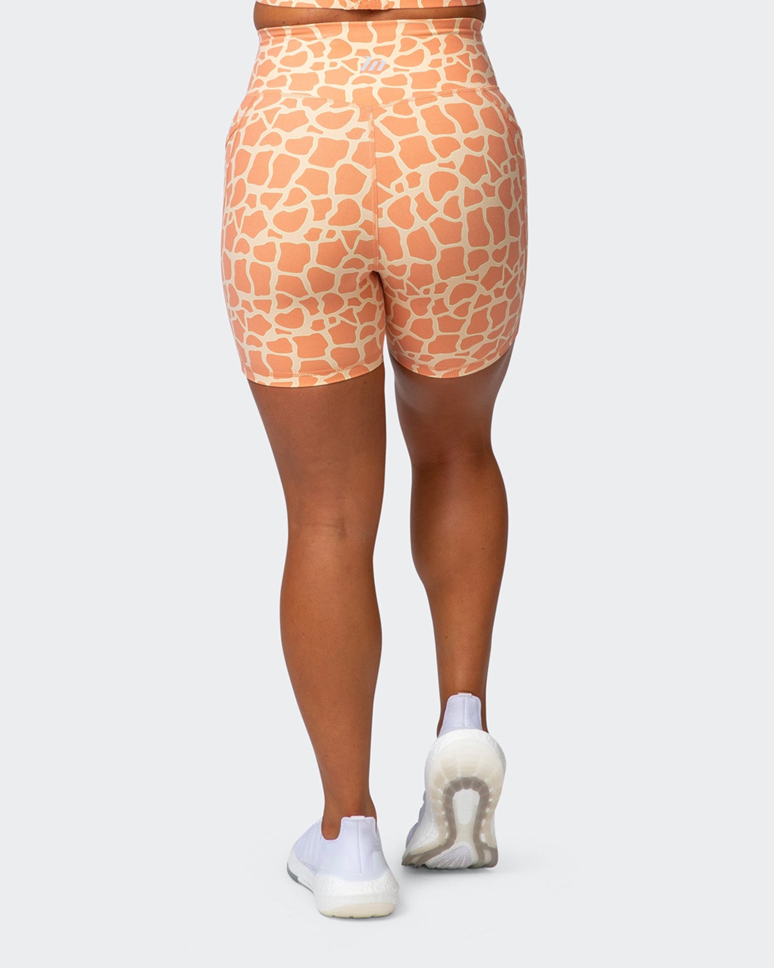 Signature Pocket Bike Shorts - Paradise Giraffe Print-Shorts-XXS-032208PARGIR-XXS-MNAPPRL13689-6-Muscle Nation
