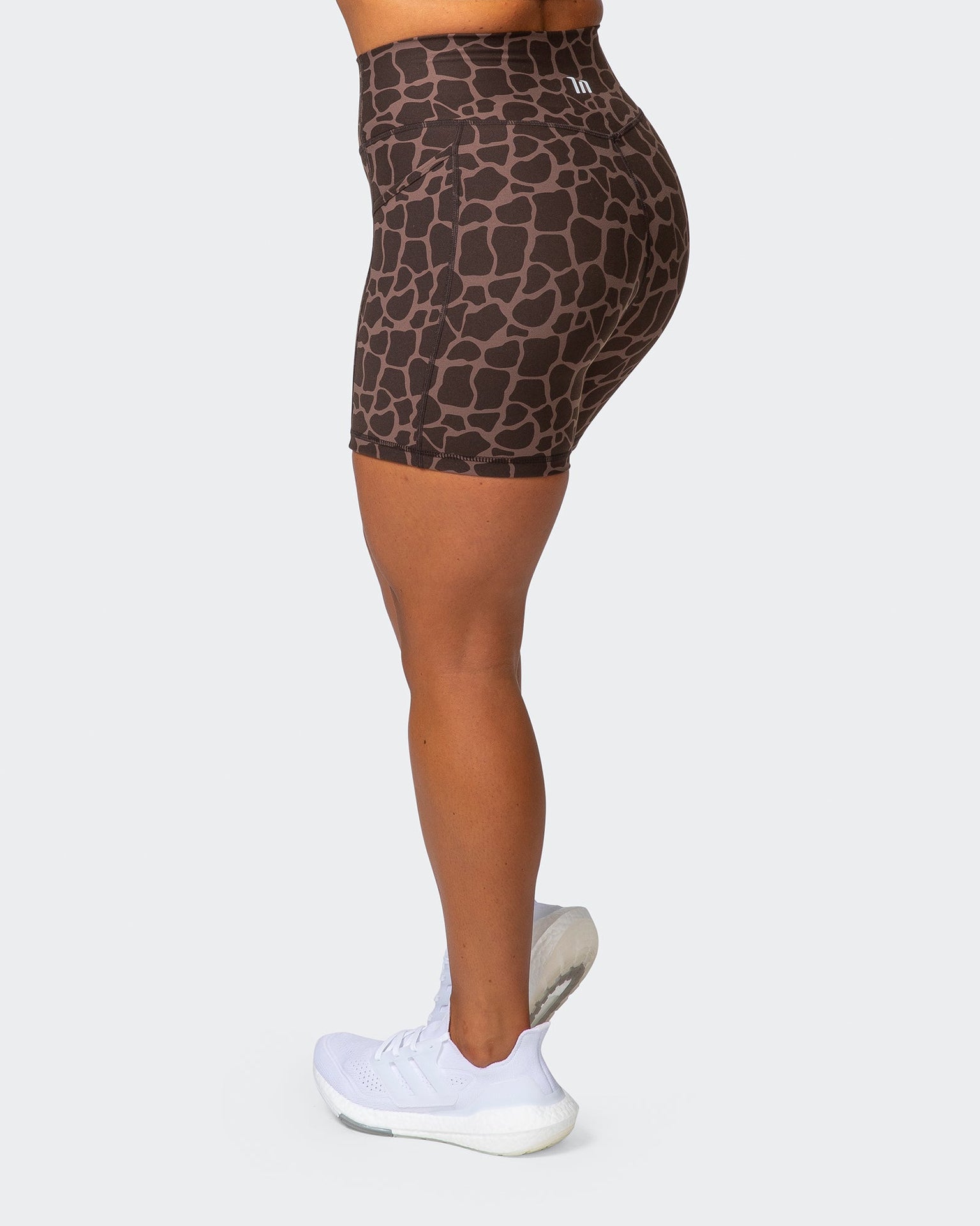 Signature Pocket Bike Shorts - Tonal Giraffe Print-Shorts-XXS-032208TNLGIR-XXS-MNAPPRL13682-5-Muscle Nation