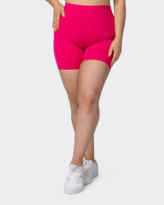 Signature Scrunch Bike Shorts - Pink Punch-Shorts-XXS-012205PNKPNCH-XXS-MNAPPRL13066-1-Muscle Nation