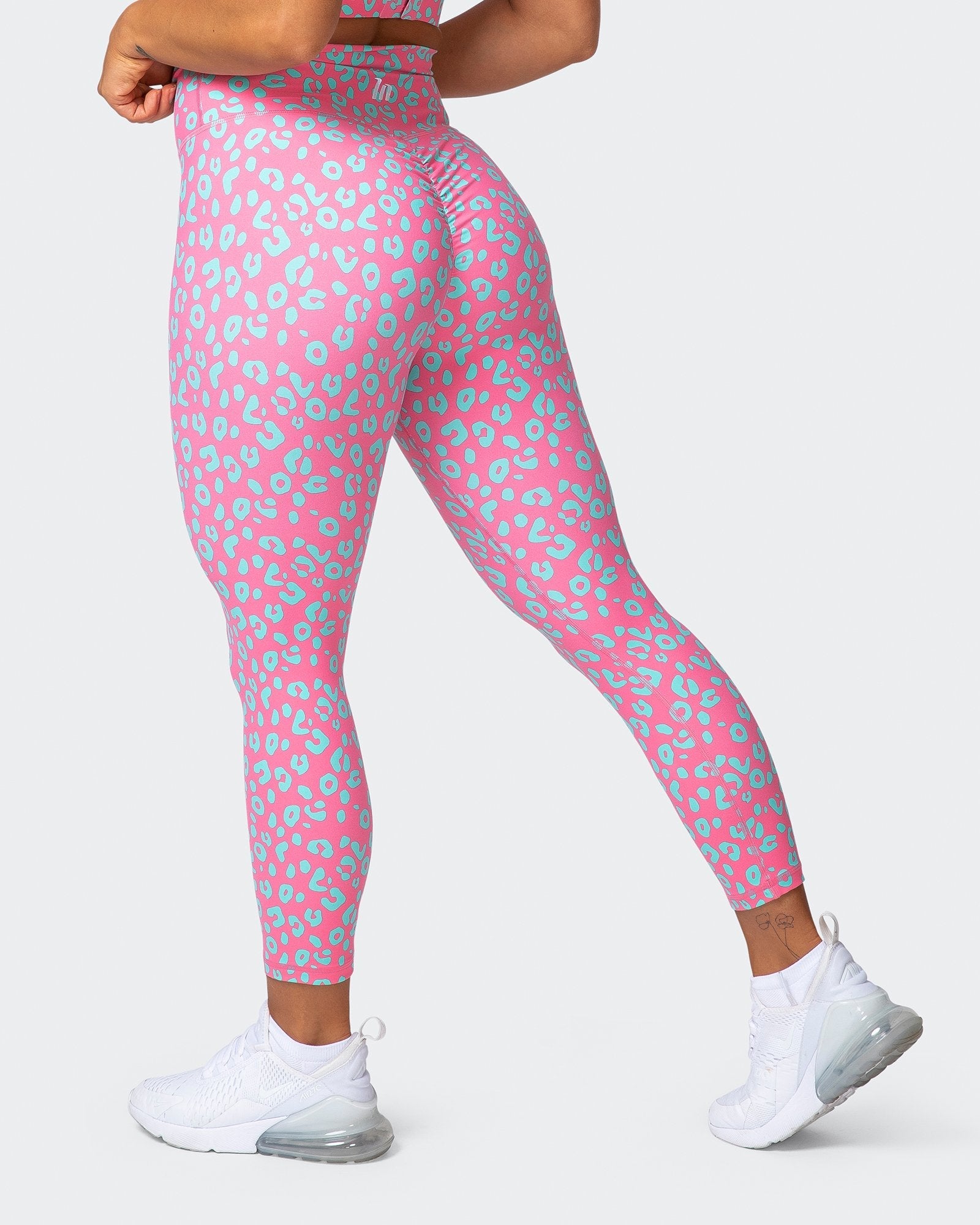 Signature Scrunch 7 8 Leggings Cotton Candy Cheetah Print