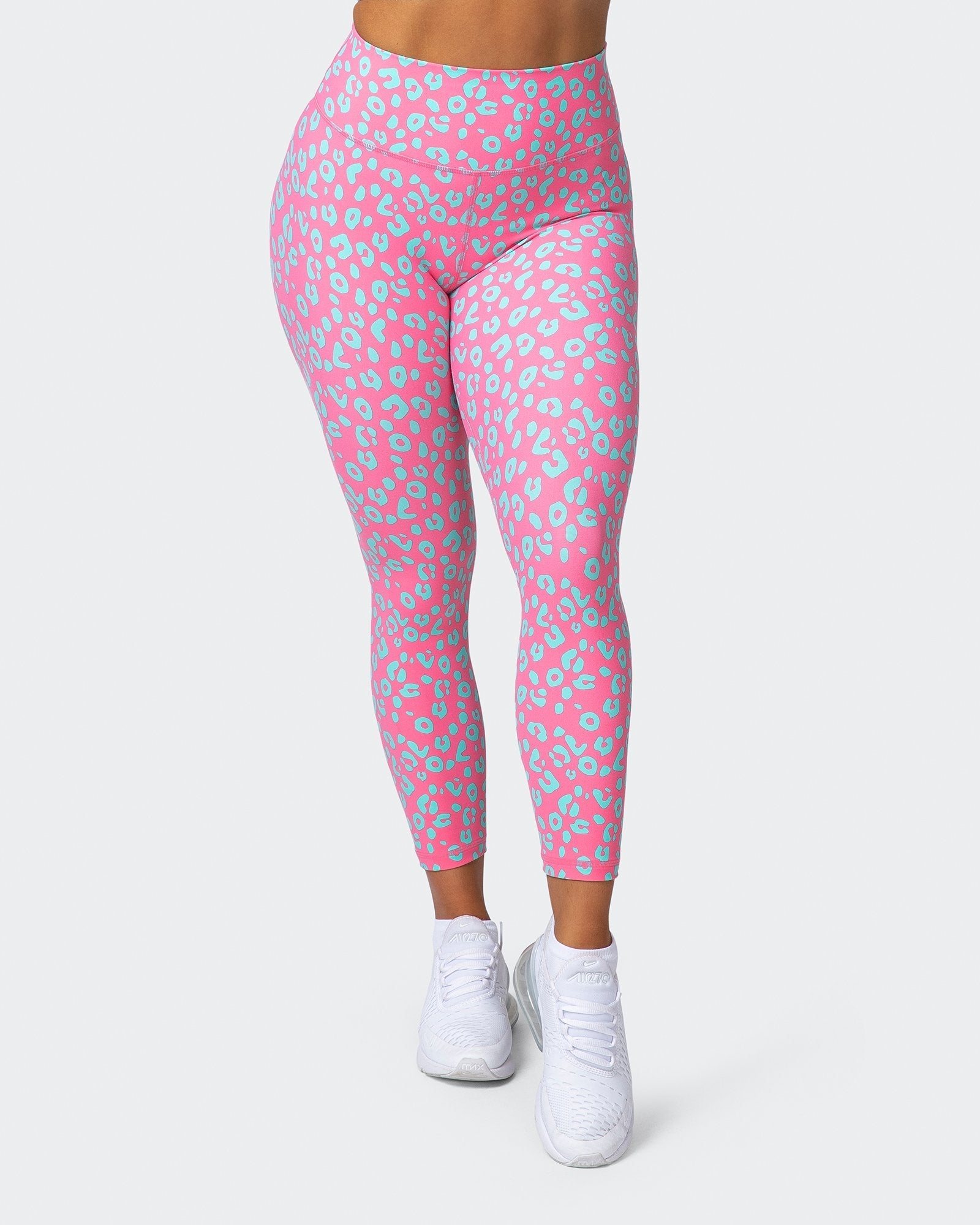 Signature Scrunch 7/8 Leggings - Cotton Candy Cheetah Print