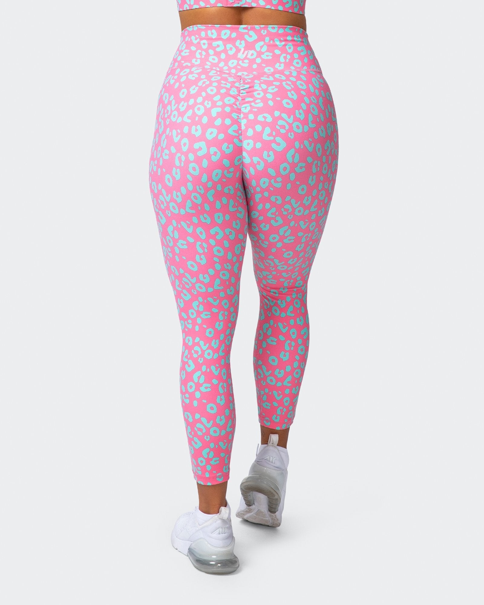 Signature Scrunch 7/8 Leggings - Cotton Candy Cheetah Print