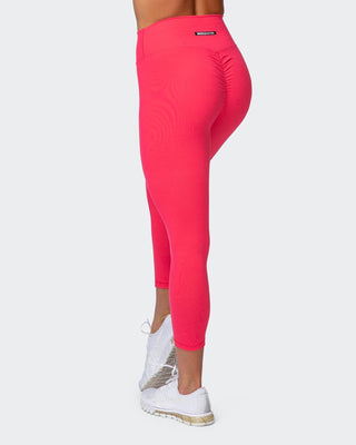 Signature Scrunch 7/8 Leggings - Paradise Pink-Leggings-XXS-082107PPNK-XXS-MNAPPRL11558-2-Muscle Nation
