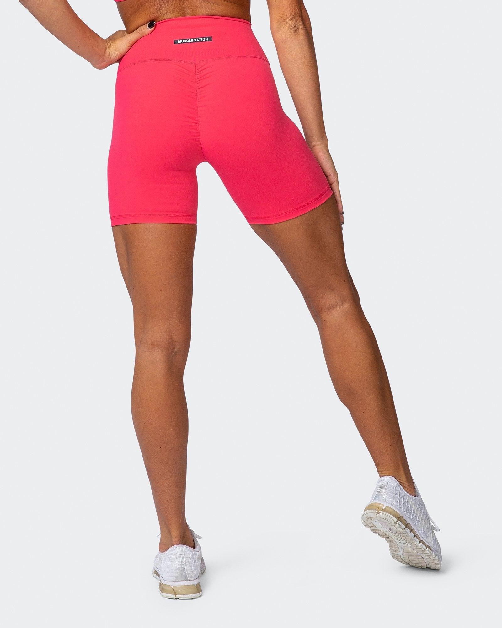 Signature Scrunch Bike Shorts - Paradise Pink