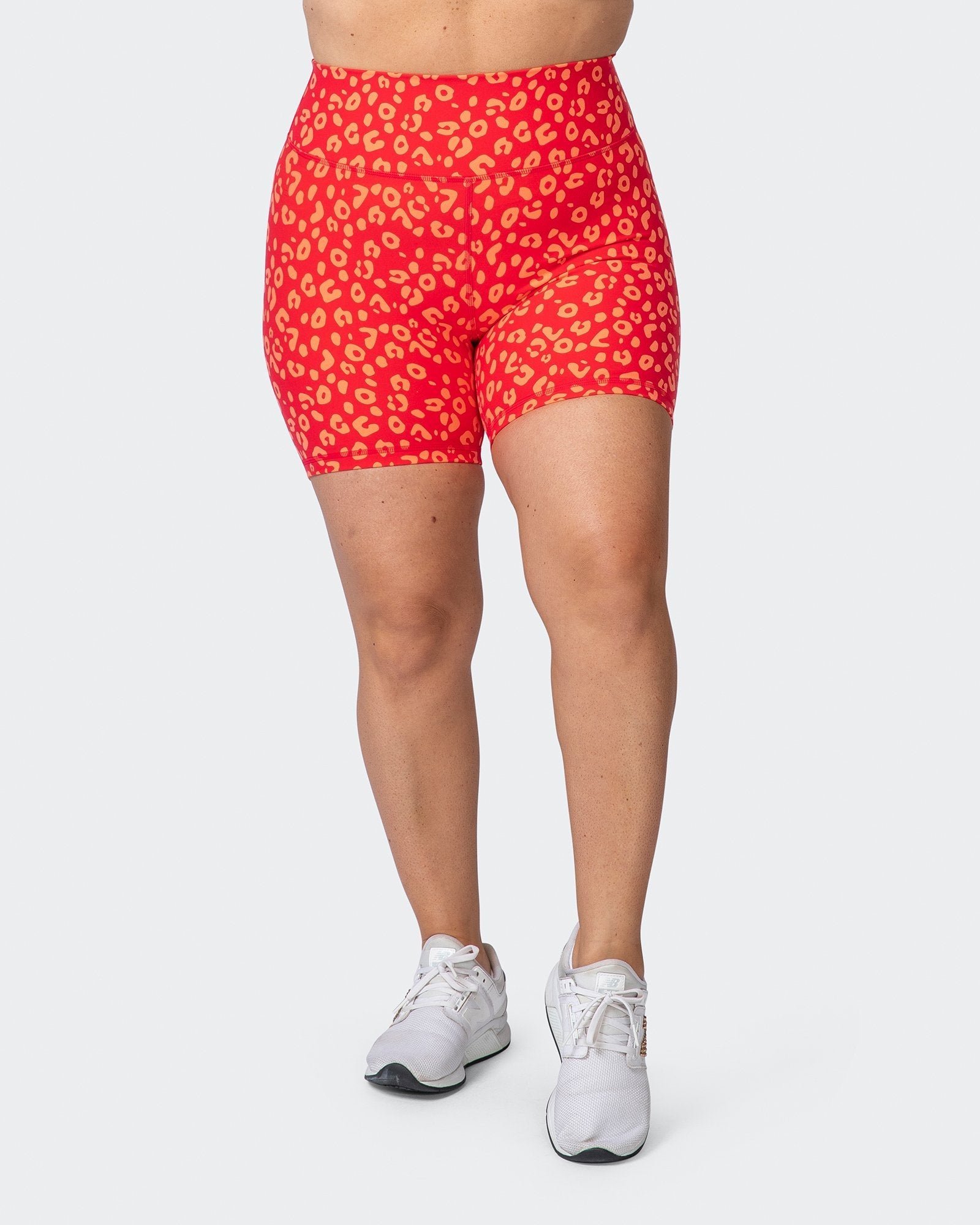 Signature Scrunch Bike Shorts - Vibrant Cheetah Print