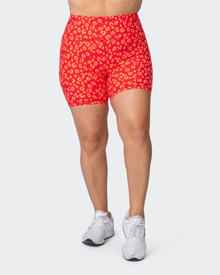 Signature Scrunch Bike Shorts - Vibrant Cheetah Print-Shorts-XXS-112114VCHET-XXS-MNAPPRL12196-2-Muscle Nation