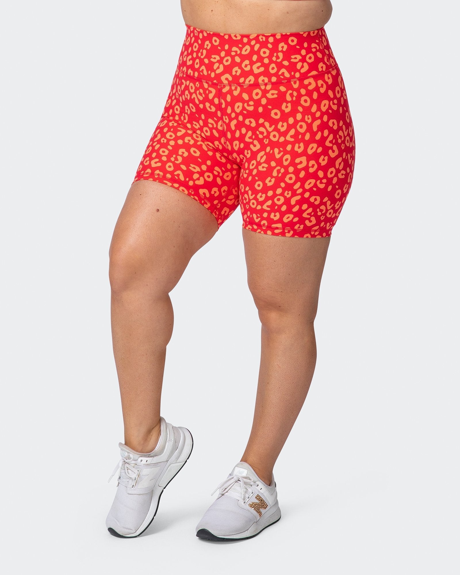 Signature Scrunch Bike Shorts - Vibrant Cheetah Print