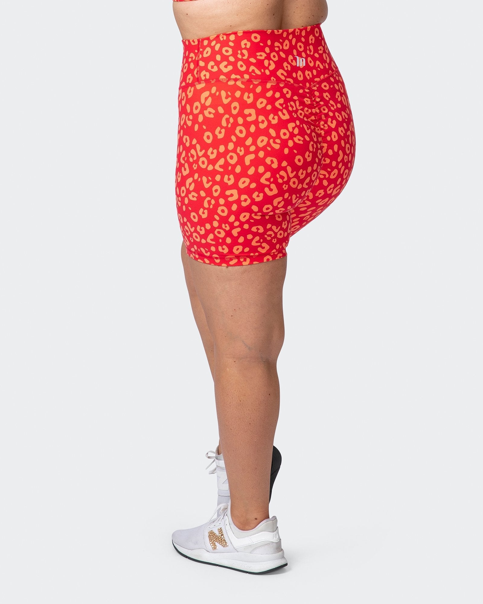 Signature Scrunch Bike Shorts - Vibrant Cheetah Print