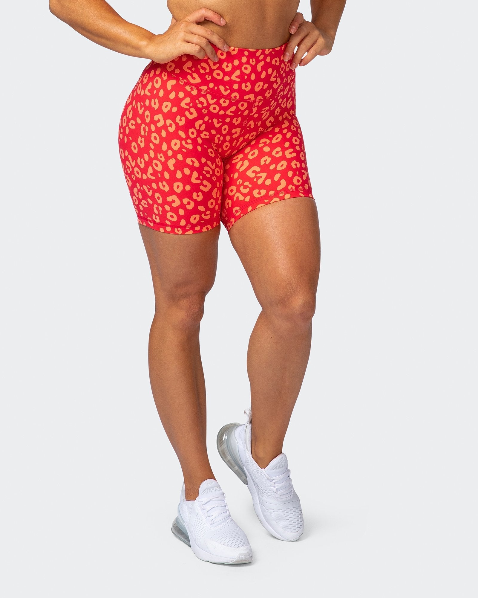 Signature Scrunch Bike Shorts - Vibrant Cheetah Print