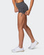 Signature Scrunch Tie Up Shorts - Charcoal