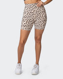 Signature Super High Pocket Bike Shorts - Cheetah Print
