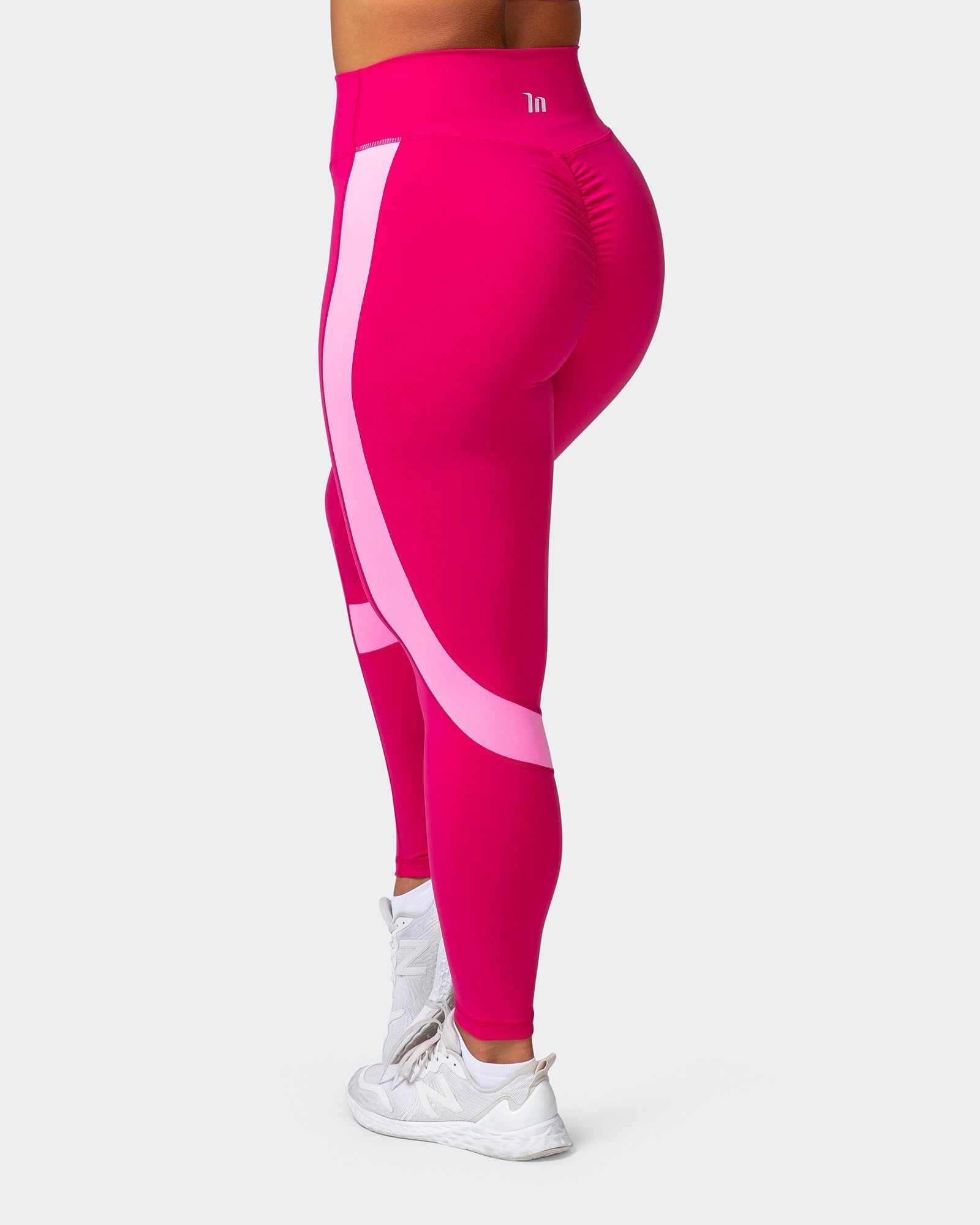 Sunlight Signature Scrunch Ankle Length Leggings - Pink Punch