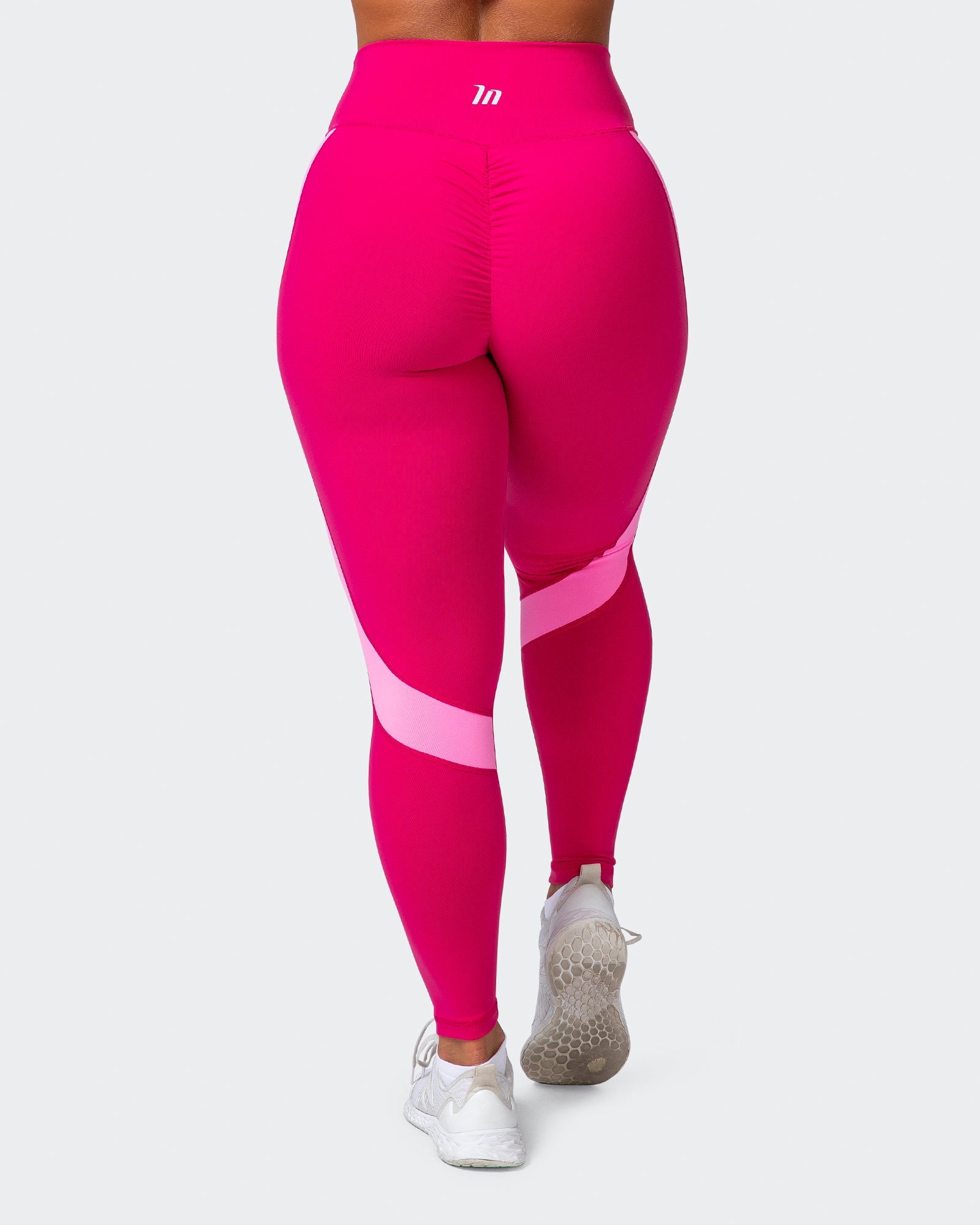 Sunlight Signature Scrunch Ankle Length Leggings - Pink Punch