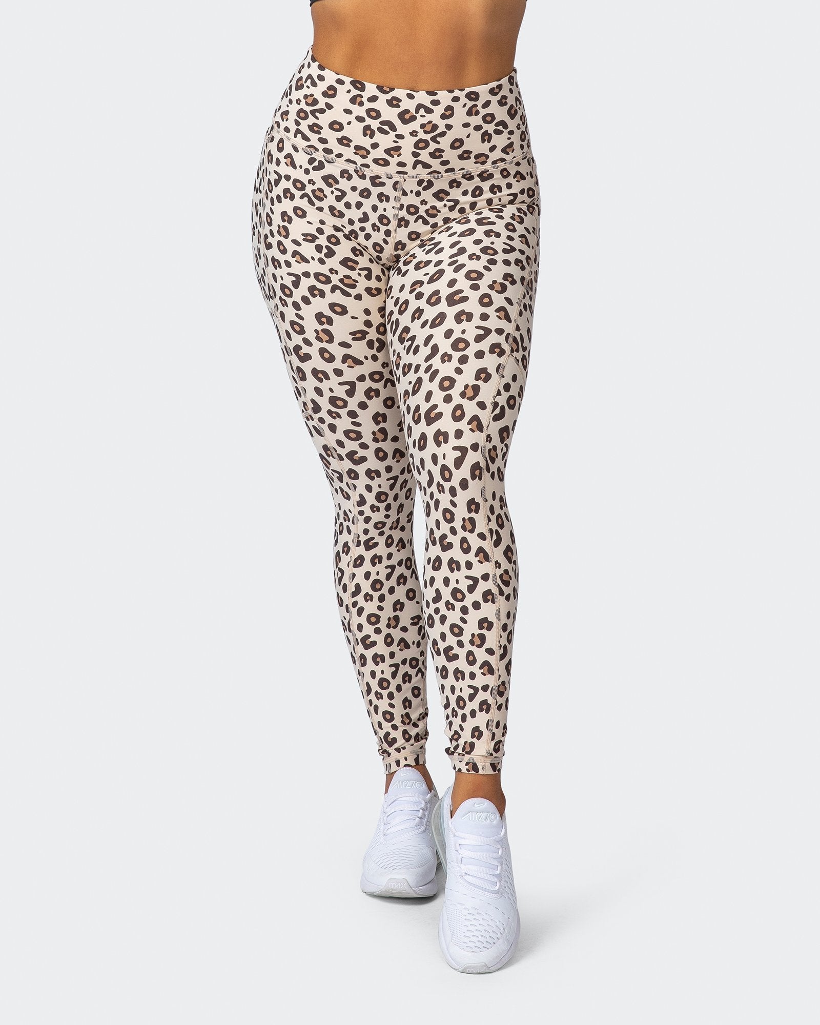 Superior Squat Pocket Ankle Length Leggings - Cheetah Print