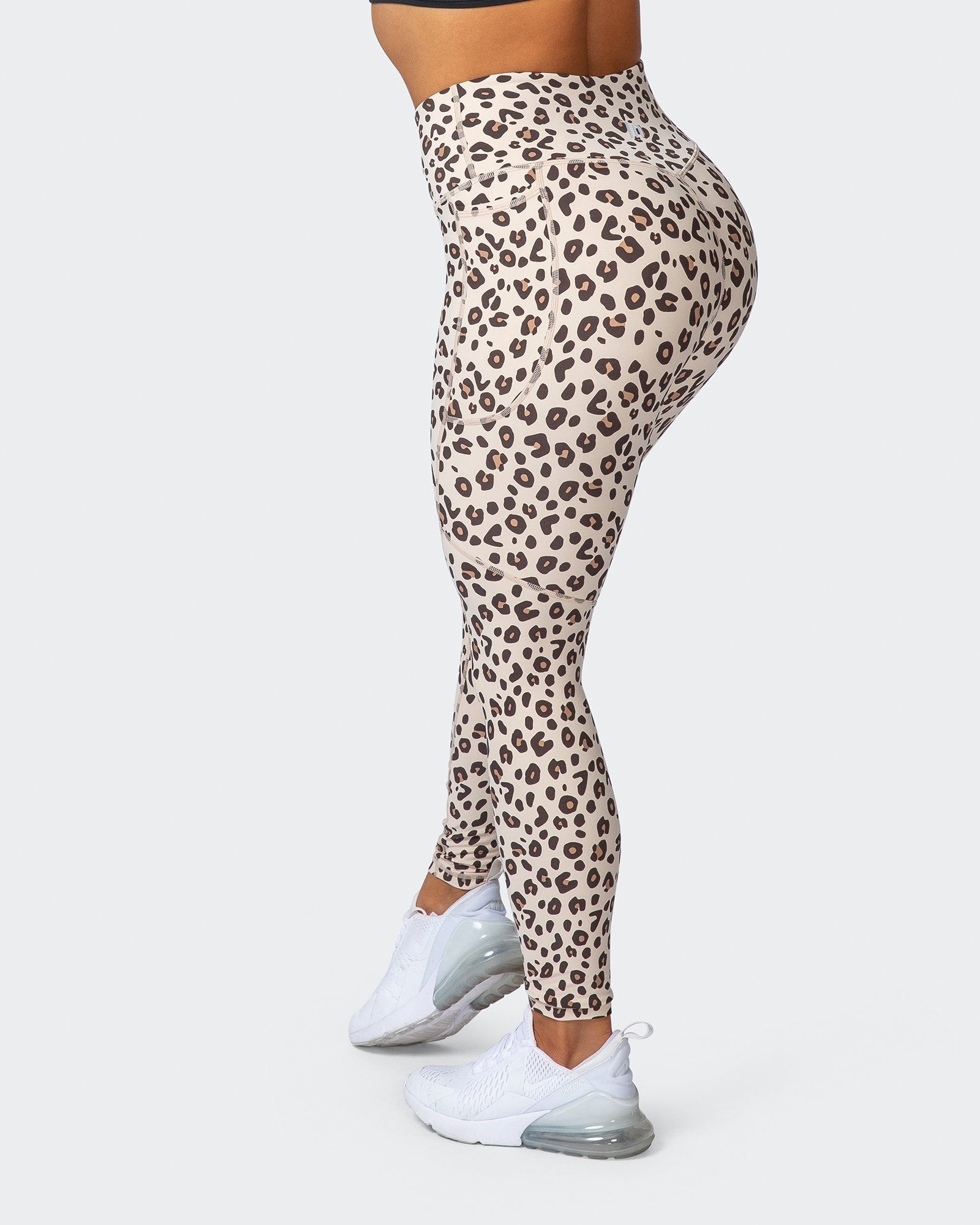 Superior Squat Pocket Ankle Length Leggings - Cheetah Print