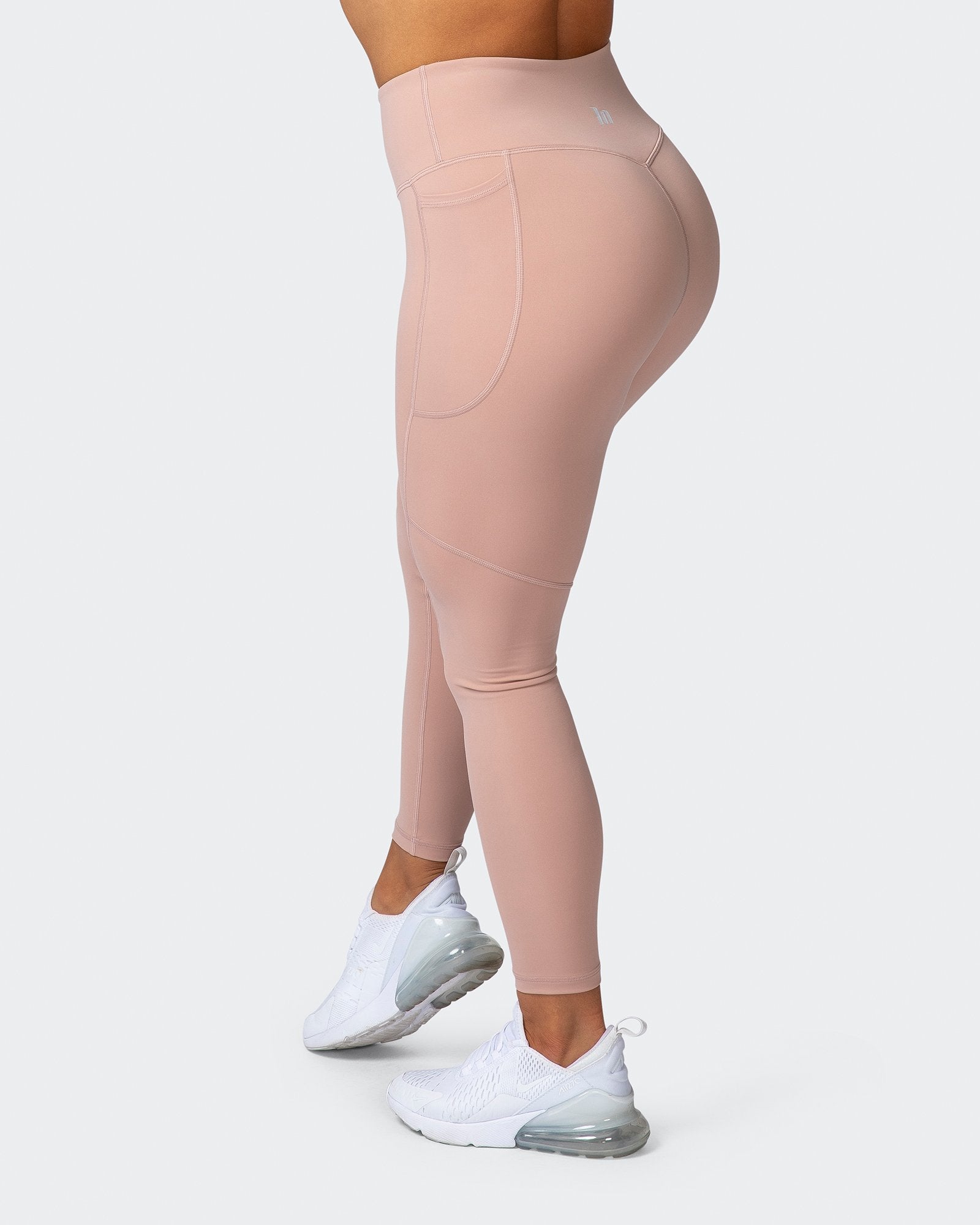 Superior Squat Pocket Ankle Length Leggings - Mahogany Rose