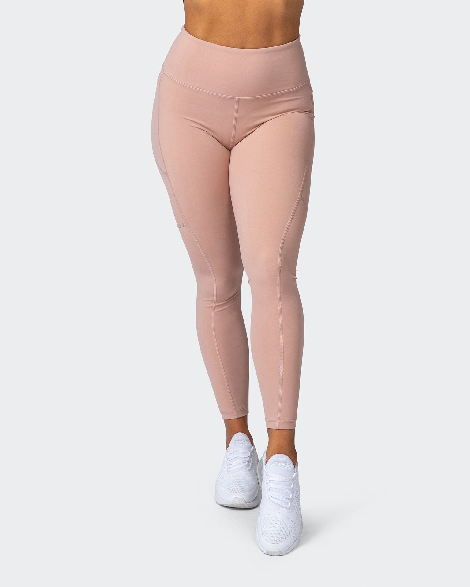 Superior Squat Pocket Ankle Length Leggings - Mahogany Rose-Leggings-XXS-112123MROSE-XXS-MNAPPRL12388-7-Muscle Nation