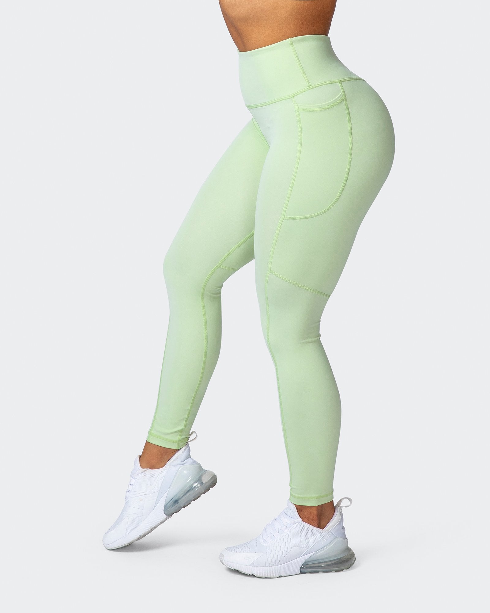 Superior Squat Pocket Ankle Length Leggings - Minty