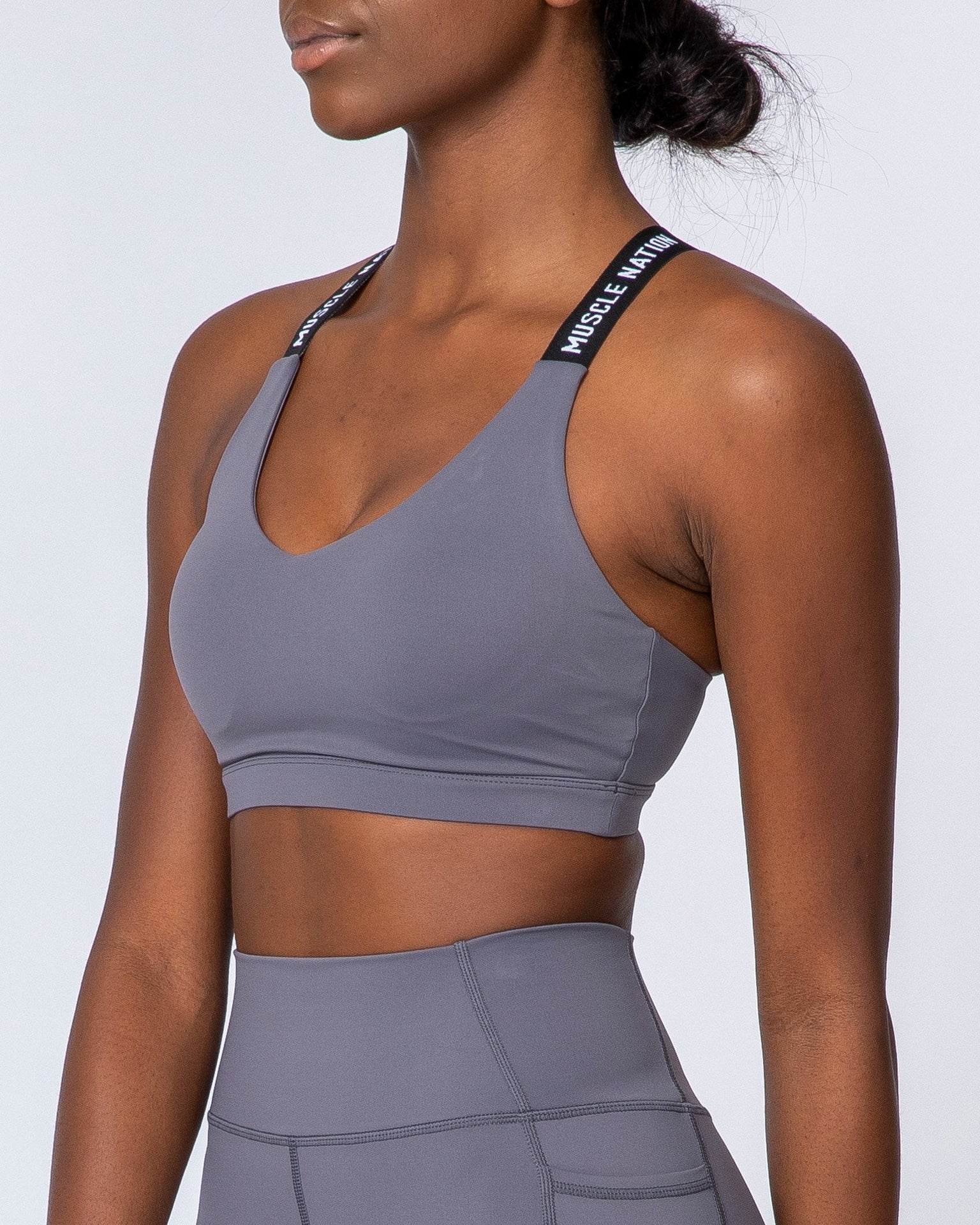 Tempo Bra - Sleet Grey-Sports Bras-XS-MNAPPRL9582-MNAPPRL9582-5-Muscle Nation