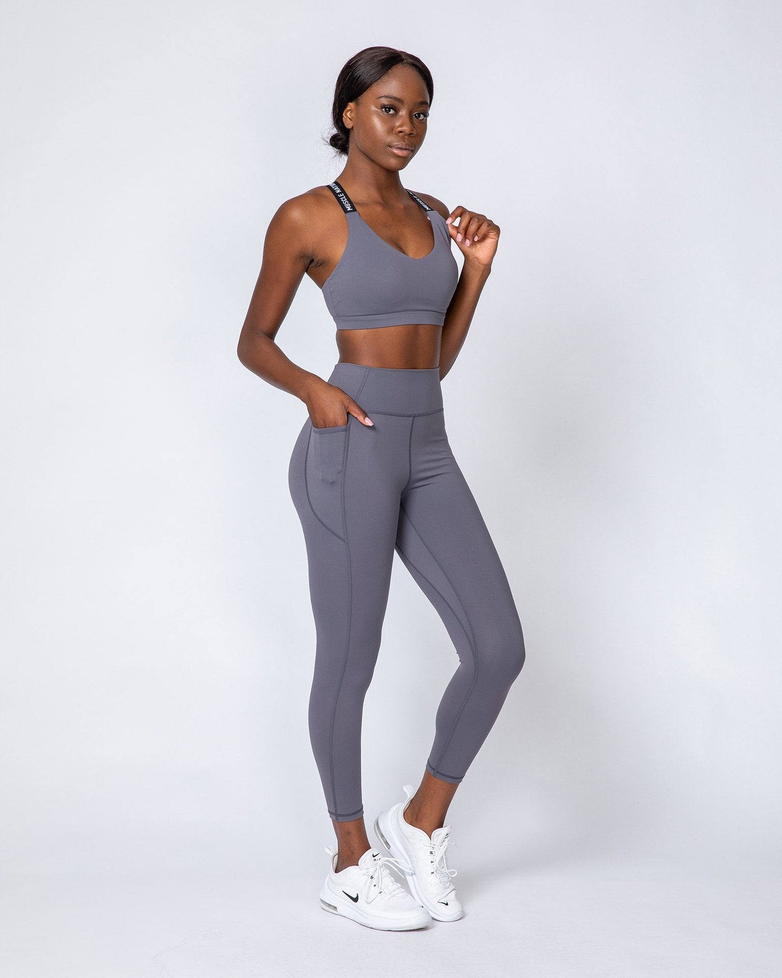 Tempo Bra - Sleet Grey-Sports Bras-XS-MNAPPRL9582-MNAPPRL9582-8-Muscle Nation