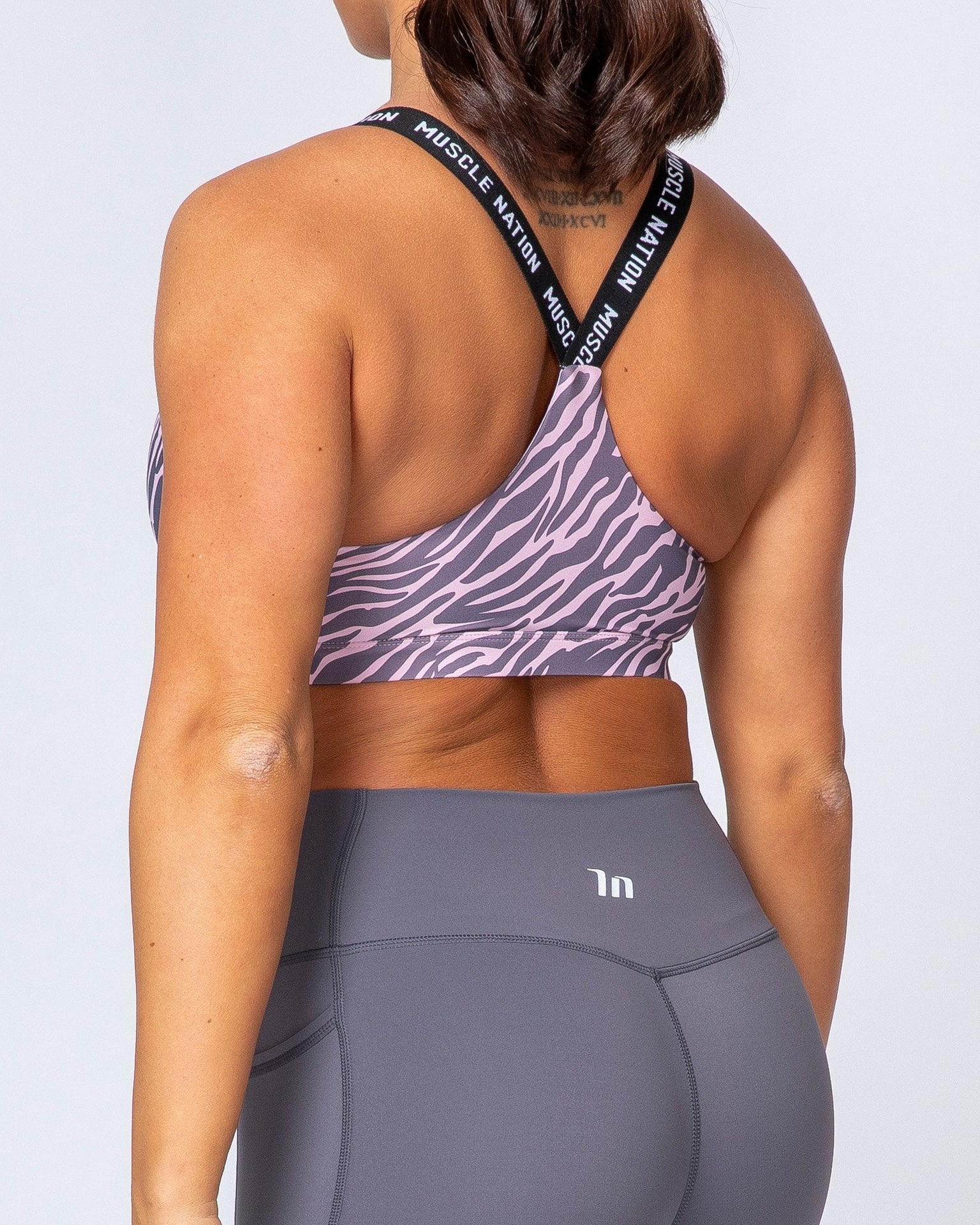 Tempo Bra - Tri Stripe-Sports Bras-XS-MNAPPRL9564-MNAPPRL9564-6-Muscle Nation