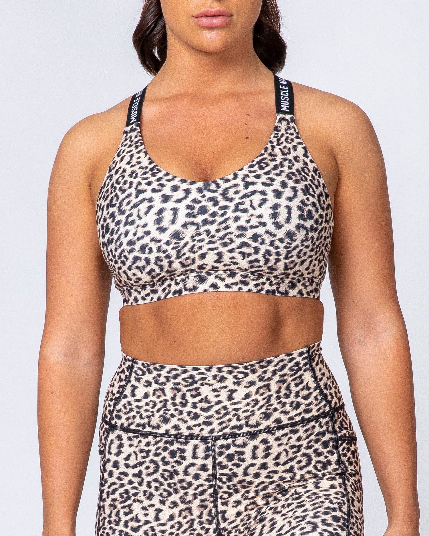 Tempo Bra - Yellow Leopard - Muscle Nation