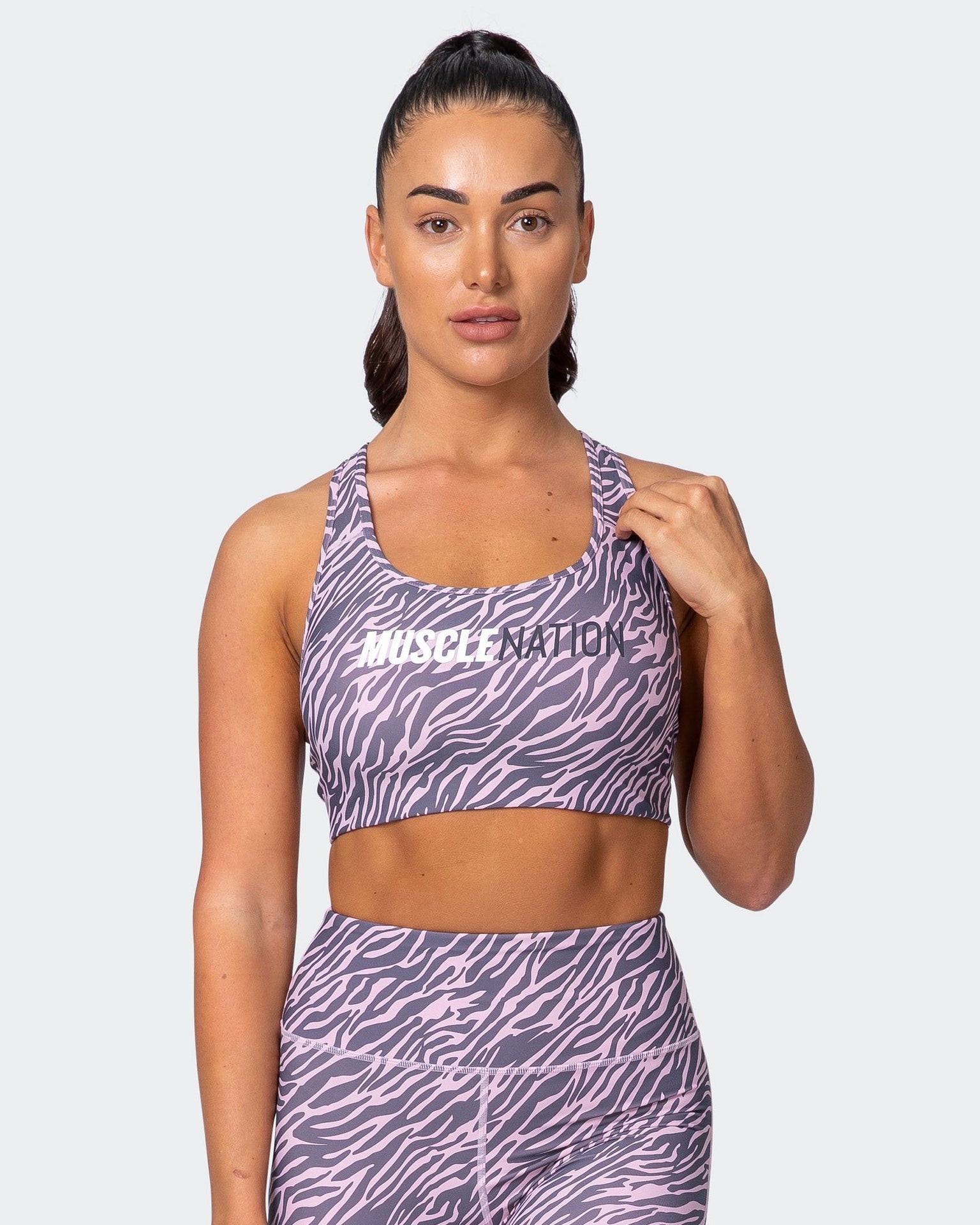 Strike Bra - Tri-Stripe-Sports Bras-XS-MNAPPRL10550-MNAPPRL10550-1-Muscle Nation
