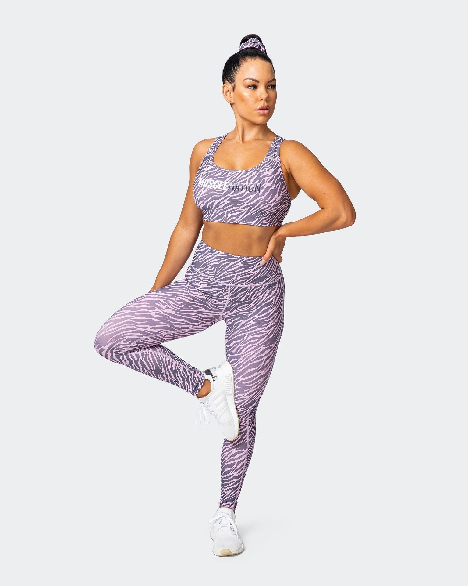 Strike Bra - Tri-Stripe-Sports Bras-XS-MNAPPRL10550-MNAPPRL10550-6-Muscle Nation