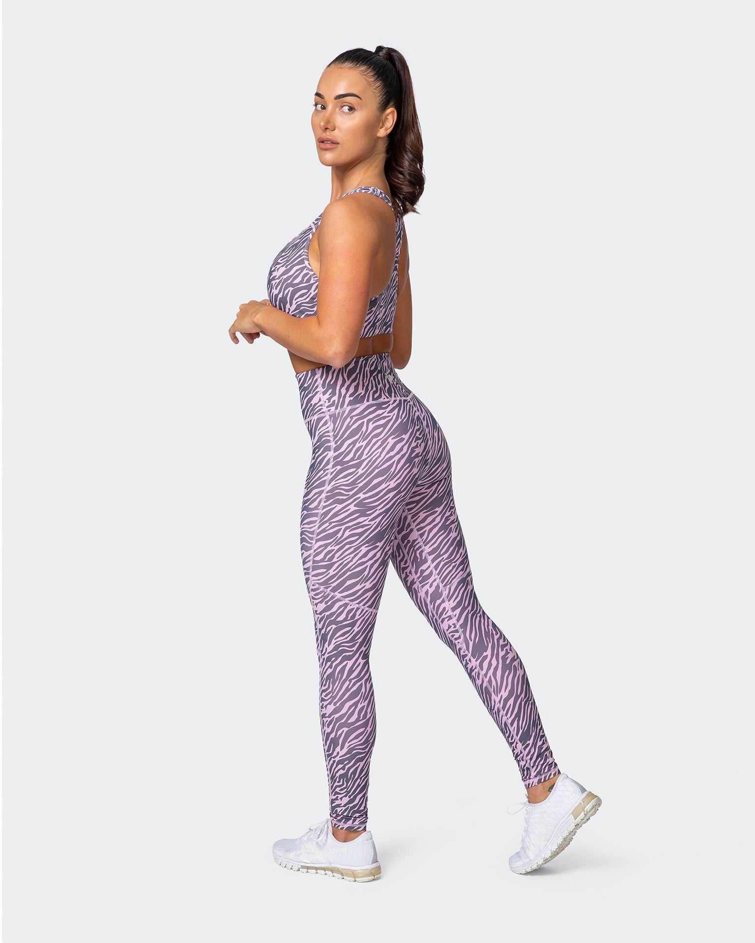 Superior Squat Full Length Leggings - Tri-Stripe-Leggings-XXS-MNAPPRL10447-MNAPPRL10447-5-Muscle Nation